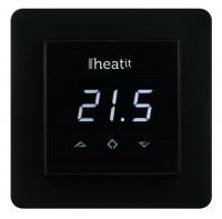 Чёрная панель для термостата теплого пола Heatit Z-TRM3