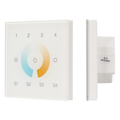 Встраиваемая сенсорная панель для управления двухцветными источниками света Управление двухцветными (MIX, CCT) источниками света