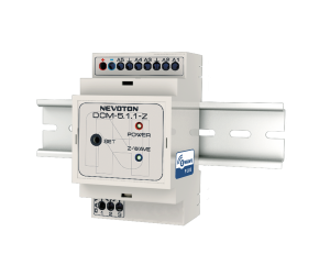 Универсальный датчик на DIN-рейку NEVOTON  Устройство с пятью каналами для датчиков и управления сухими контактами.