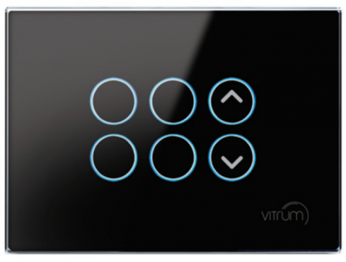 Настенный шестиклавишный Микс-Сателлит Vitrum VI RU Выключатель с программируемыми функциями