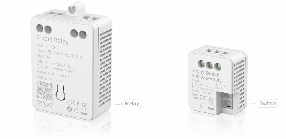 Одинарное реле в розетку без ноля ZigBee