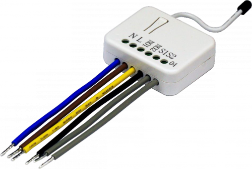 Встраиваемое двойное реле Philio с энергоизмерением Реле Z-Wave с управлением сухими контактами 2х1.5 кВт
