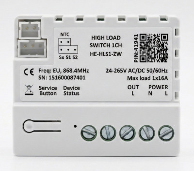 Релейный переключатель одноканальный Силовое реле Heltun (16А)